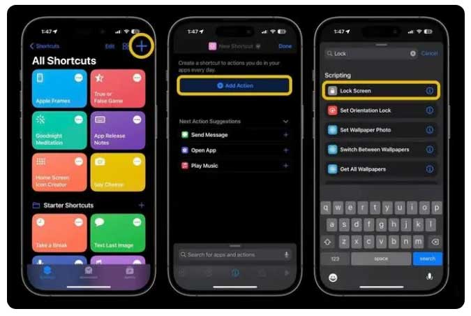中沙苹果手机维修分享:如何在 iOS 16.4 中设置 iPhone 锁屏快捷方式？ 