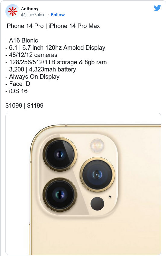中沙苹果14维修分享iPhone 14全系涨价 