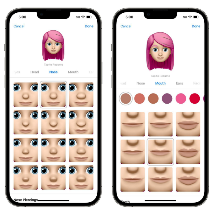 中沙苹果手机维修分享​iOS 16中的拟我表情有了哪些变化和升级 