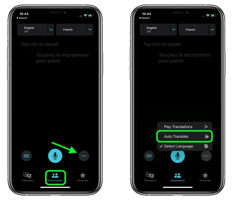 中沙苹果手机维修分享iOS 15 “翻译” App 新改进 